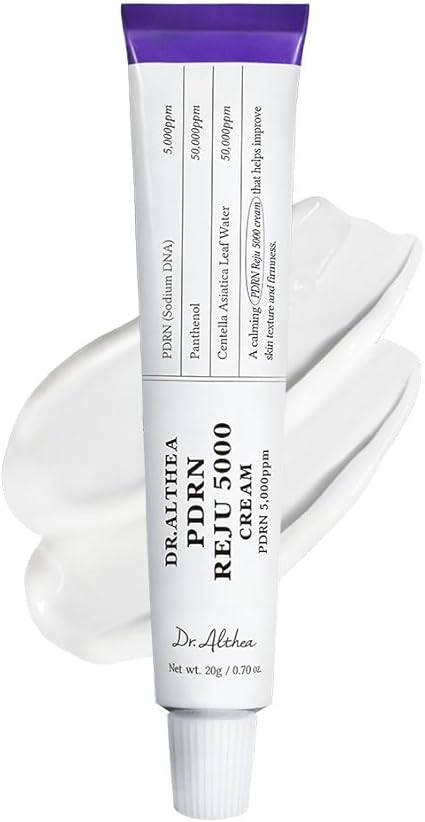 Dr.Althea PDRN Reju 5000 Cream | Biome PDRN Cream for Irritated, Sensitive Skin | Soothing Face Moisturizer with Panthenol and Centella | Korean Vegan Skin Care for All Skin Types, 20ml