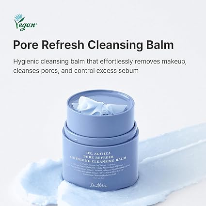 Dr.Althea Pore Refresh Grinding Cleansing Balm | Pore Cleanser with Green Tea Extract | Hygenic One-Step Makeup Cleansing Cream | For All Skin Types | Korean Vegan Skin Care, 50ml