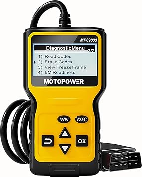 MOTOPOWER MP69033 OBD2 Scanner Universal Car Engine Fault Code Reader, CAN Diagnostic Scan Tool for All OBD II Protocol Cars
