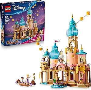 LEGO | Disney Princess Rapunzel's Castle Toy - Display Model w/ 4 Mini Dolls, Pascal Figure & Accessories - Birthday Gift for 6+ Year Old Girls & Tangled Movie Fans - 43297