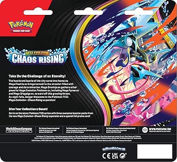 Pokémon TCG: Mega Evolution—Chaos Rising Triple Pack (1 Foil Promo Card & 3 Booster Packs)